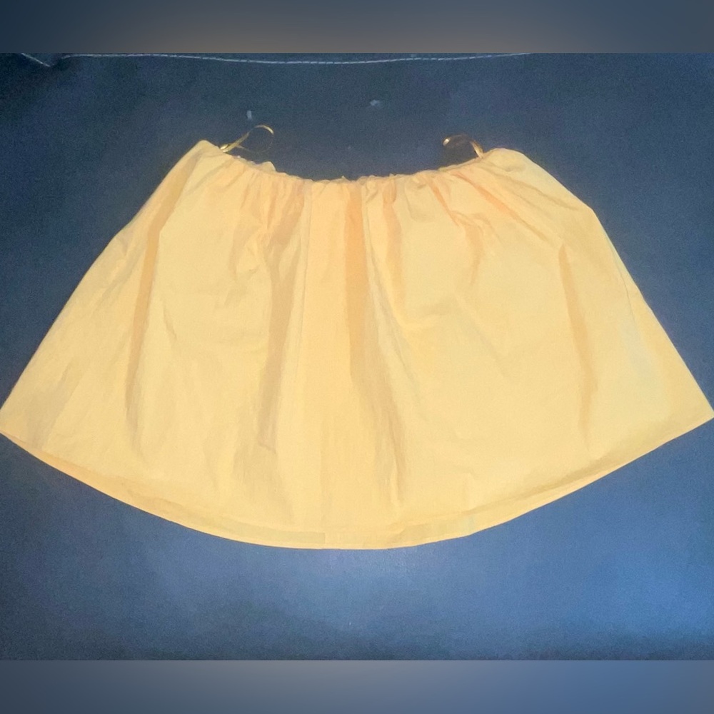 ZARA Golden Marigold Bubble Mini Skirt — Size M (Made in Turkey)